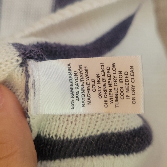Loft Blue and White Striped Sweater Camisole Size XSmall - Picture 5 of 6